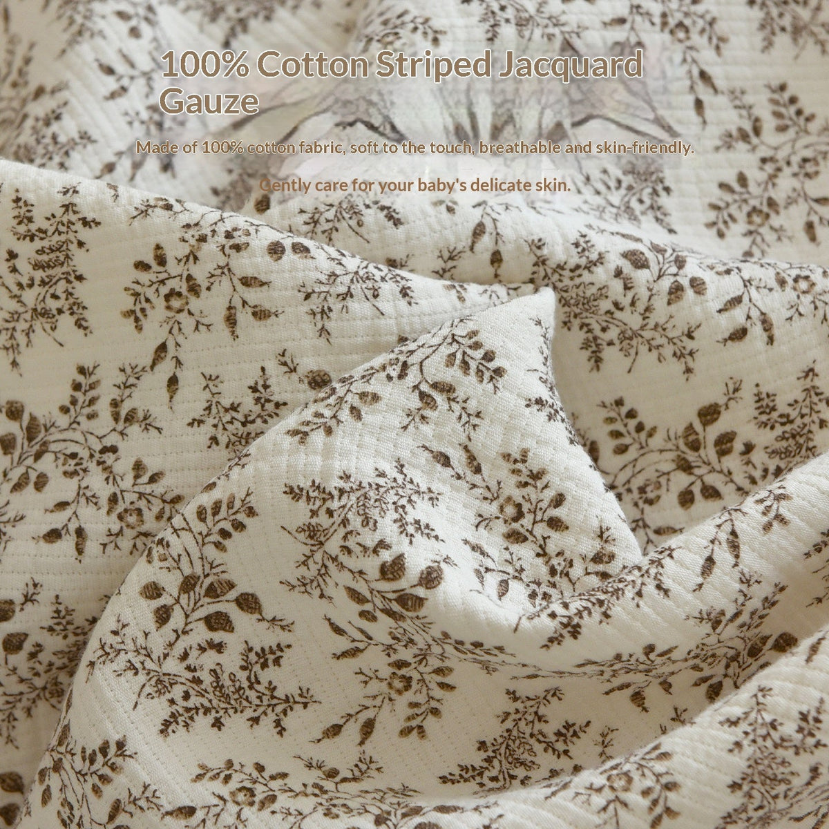 Baby Pure Cotton Three-layer Gauze Swaddle Blanket Bath Towel