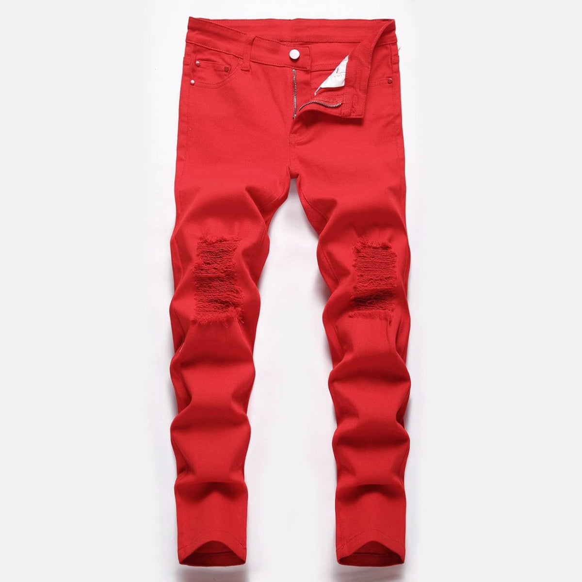 Boy's Stretch Comfy Ripped Jeans Skinny Fit Destroyed Distressed Fashion Washed Denim Jeans Pants 3-16 Years
