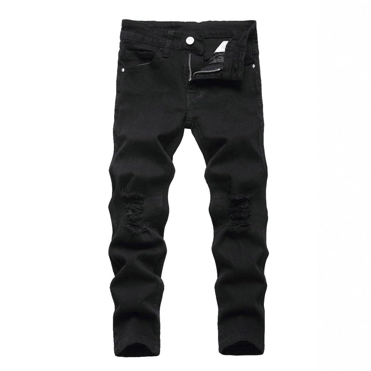 Boy's Stretch Comfy Ripped Jeans Skinny Fit Destroyed Distressed Fashion Washed Denim Jeans Pants 3-16 Years