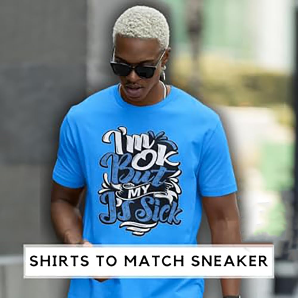 SNELOS Sneaker Matching Graphic T Shirt for Men Breathable Cotton Streetwear Tee Casual Style