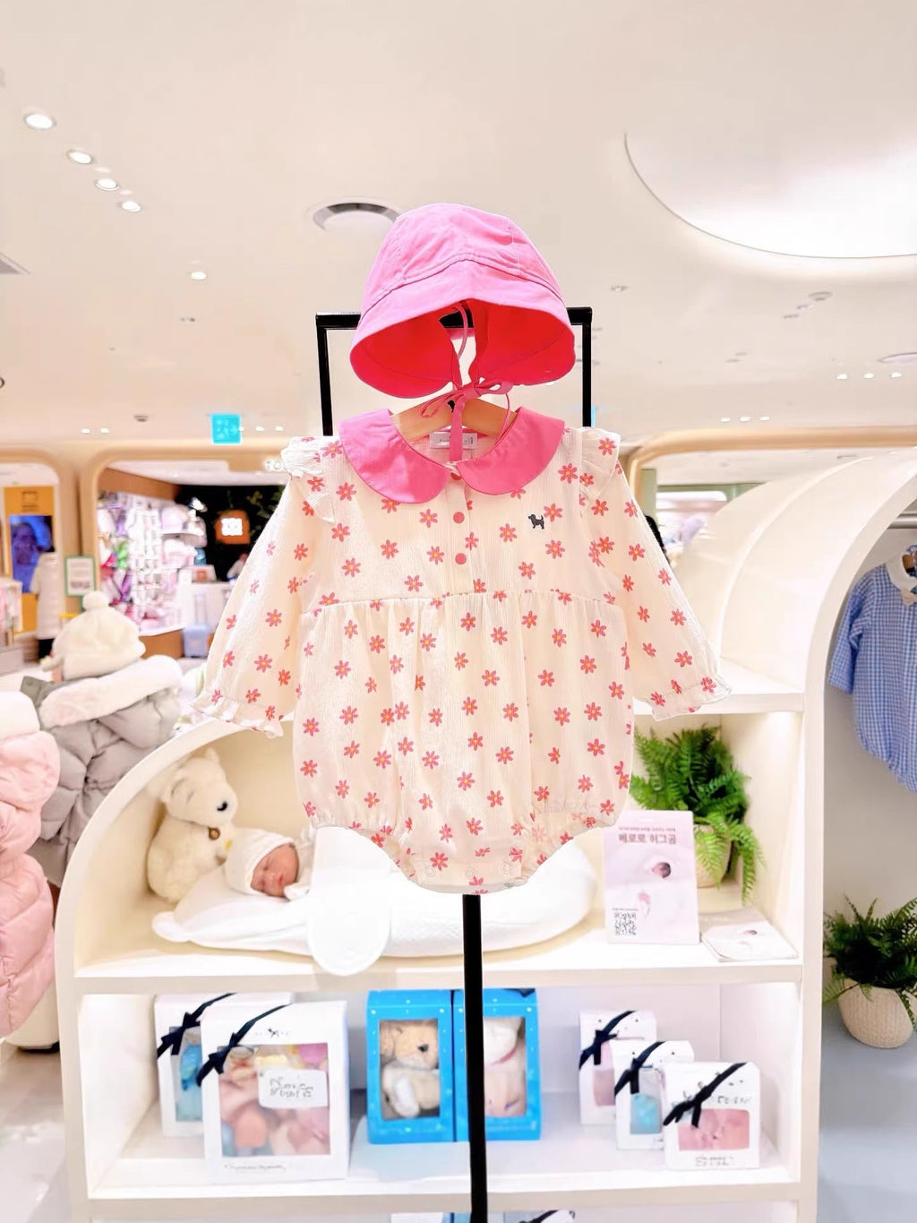 Cute Floral Romper With Hood