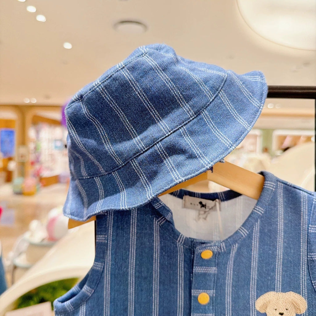 Children's Pure Cotton Striped Romper