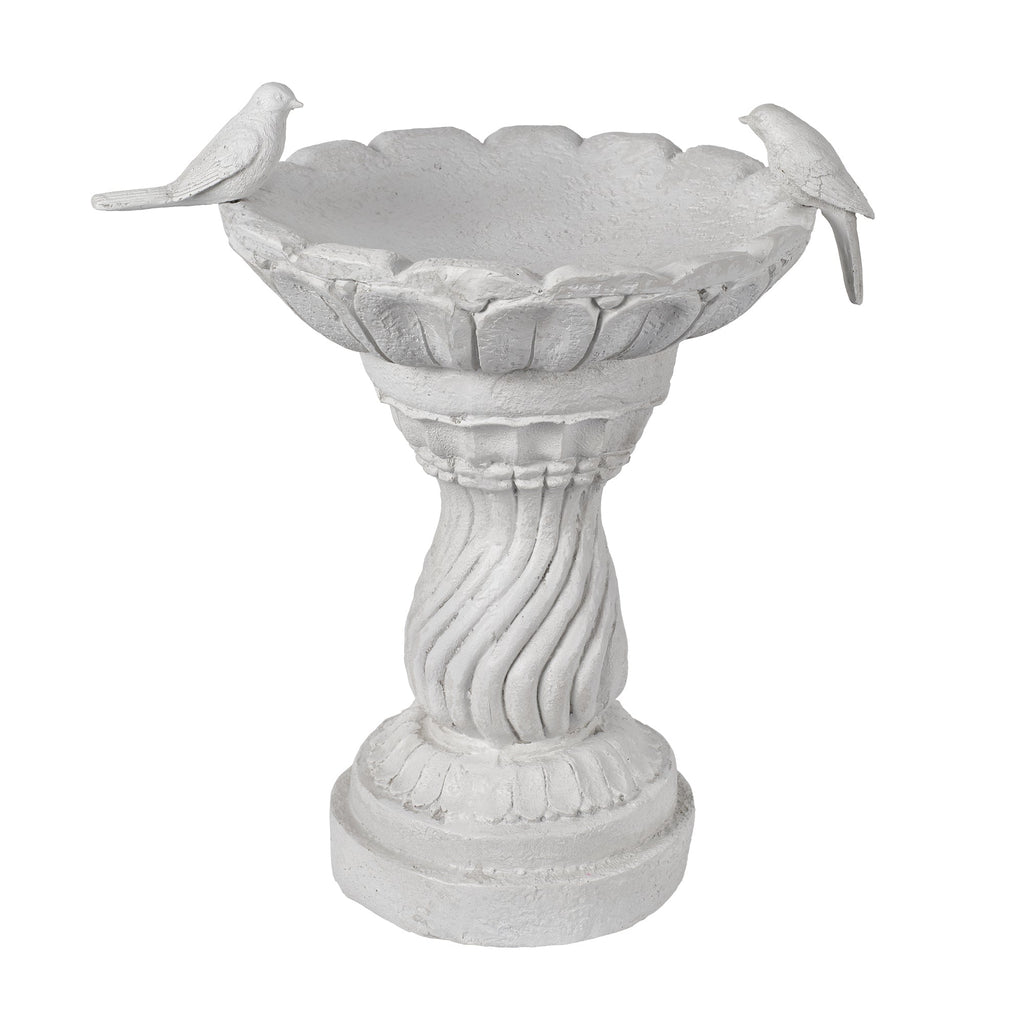 16.54" Garden Bird Bath Statue, Resin