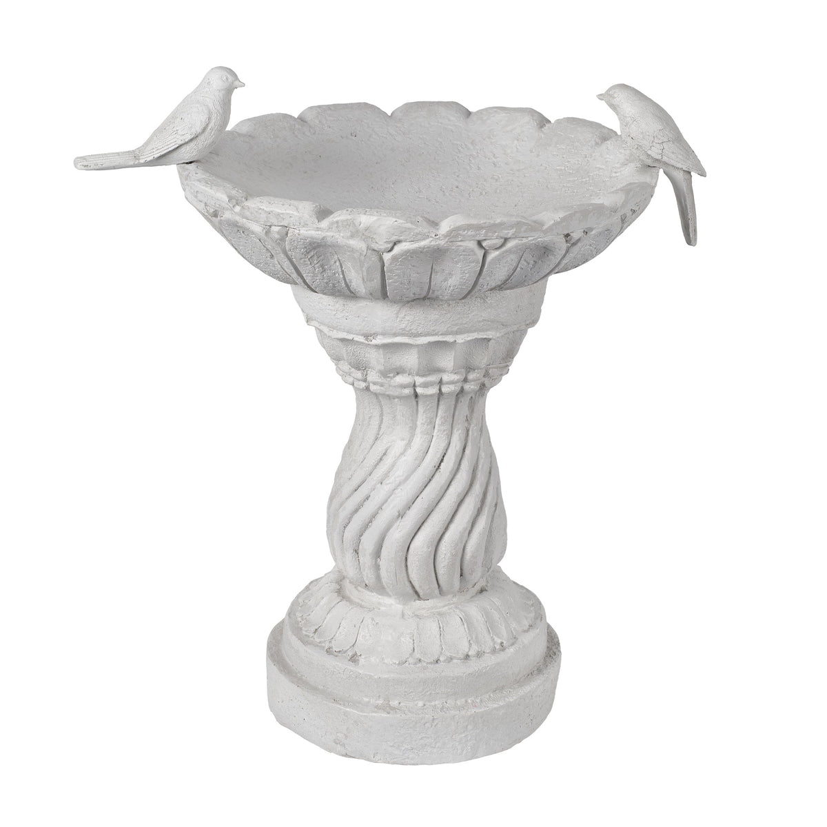 16.54" Garden Bird Bath Statue, Resin
