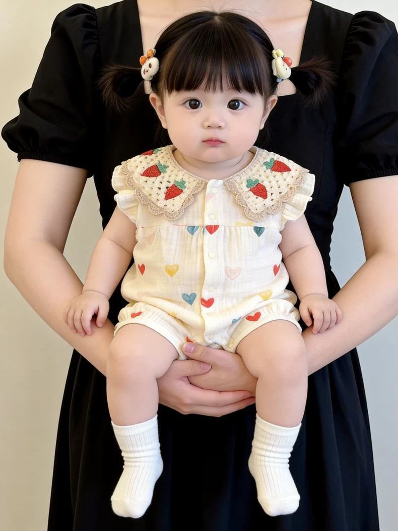 Summer Cotton Breathable Baby Onesie