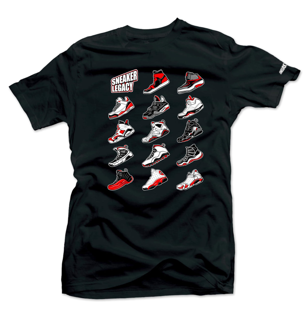 SNELOS Sneaker Matching Graphic Tee for Men Cotton Streetwear T Shirt Casual Everyday Top