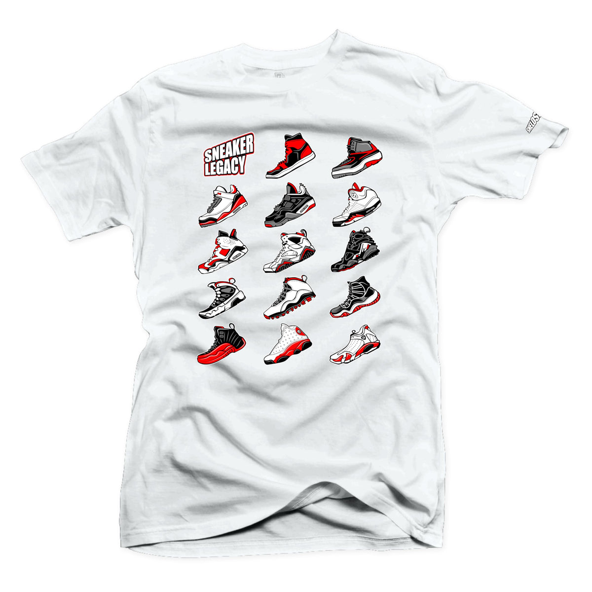 SNELOS Sneaker Matching Graphic Tee for Men Cotton Streetwear T Shirt Casual Everyday Top