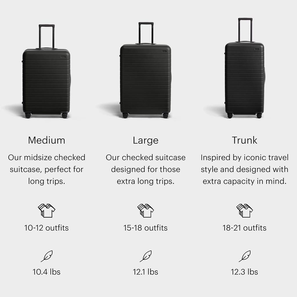 Away Trunk Checked Luggage, 31-inch Lightweight Hardside Spinner Suitcase
