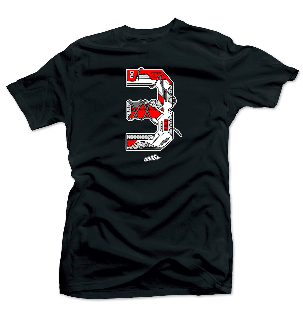 SNELOS Sneaker Outfit Graphic Tee for Men Soft Cotton Streetwear T Shirt Casual Top for Sneaker Lovers