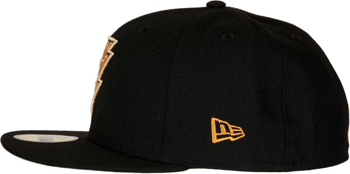 New Era Black Adam Logo 59Fifty Fitted Hat