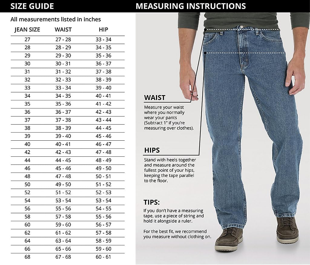Wrangler Mens Men's Free-to-Stretch Relaxed Fit Jean