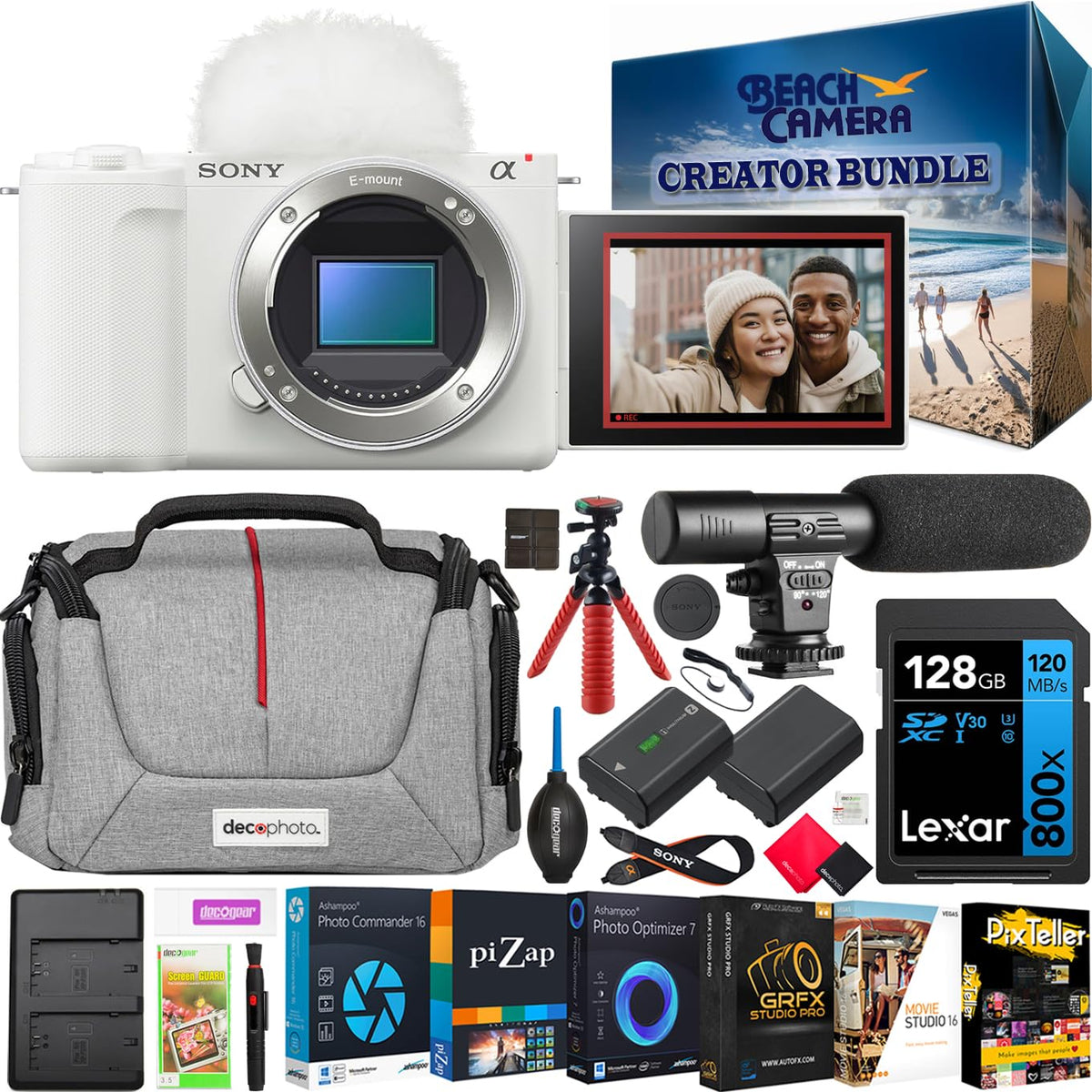 Sony ZV-E10 II Mirrorless APS-C Vlog Camera w/ 16-50mm Lens Black Bundle