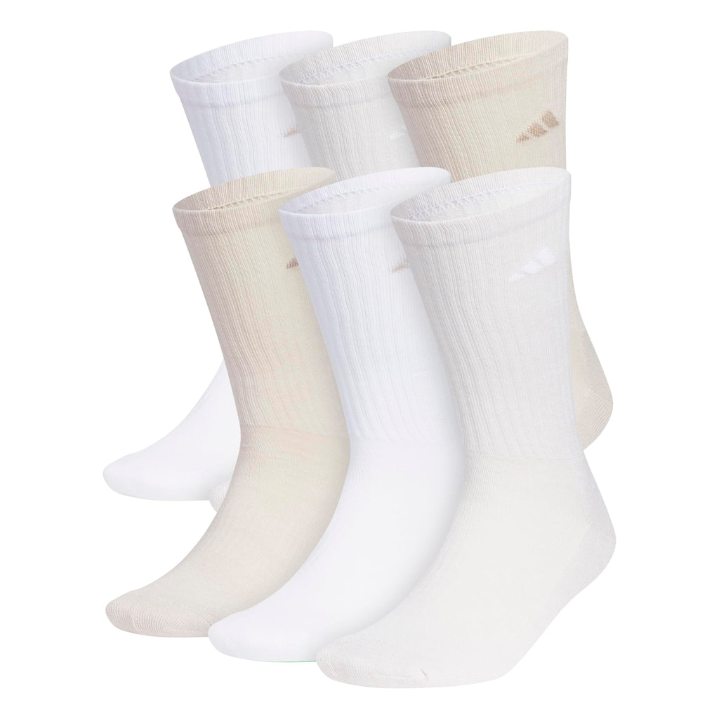 adidas Men's Athletic Cushioned Crew Socks 6 Pairs