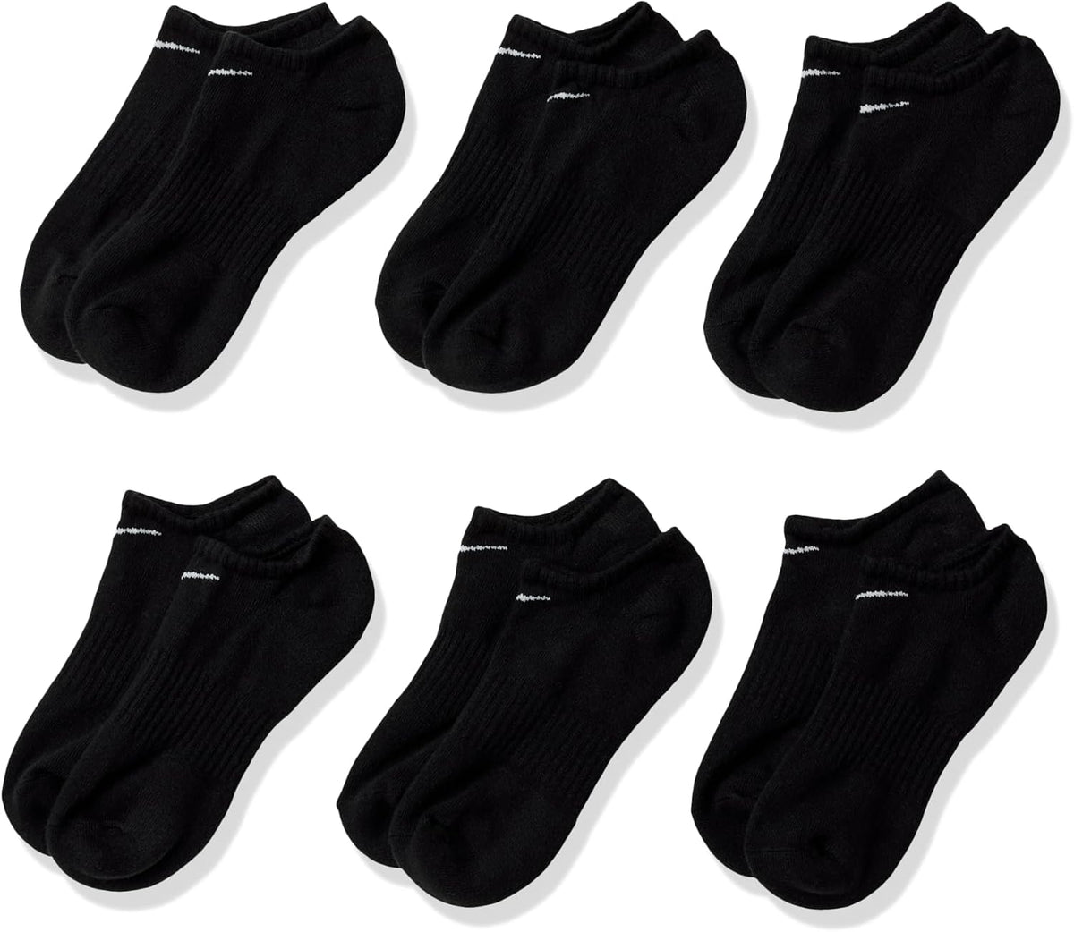 Nike Adult Everyday Cushioned Training No-Show Socks 6-Packs | Mens Womens