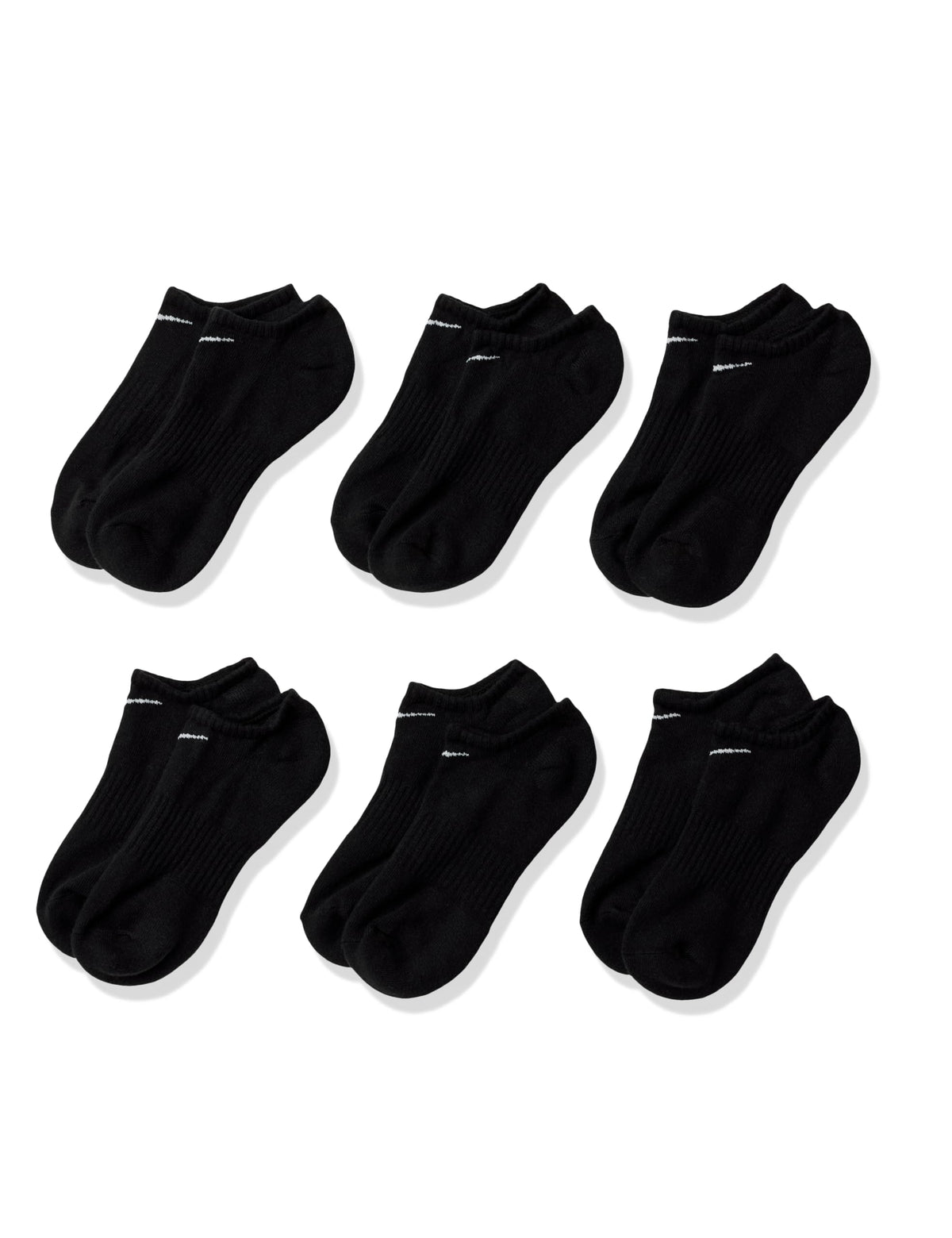 Nike Adult Everyday Cushioned Training No-Show Socks 6-Packs | Mens Womens