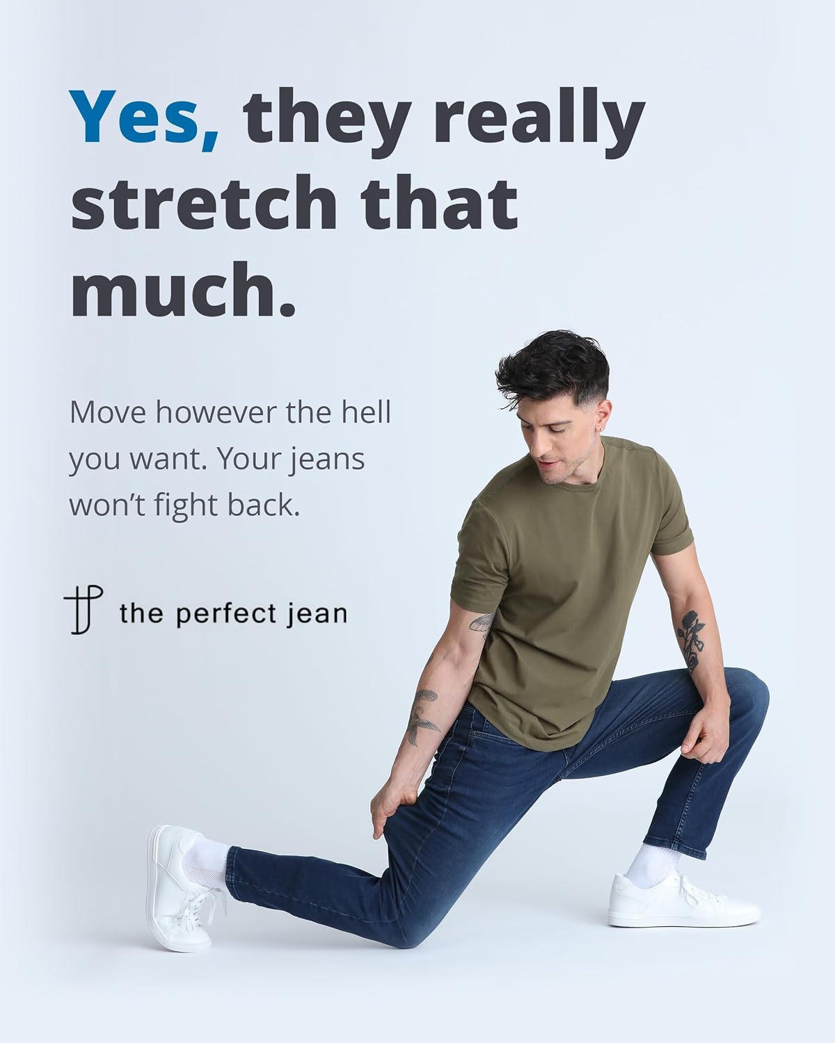 The Perfect Jean Thick Slim Fit 99% Cotton
