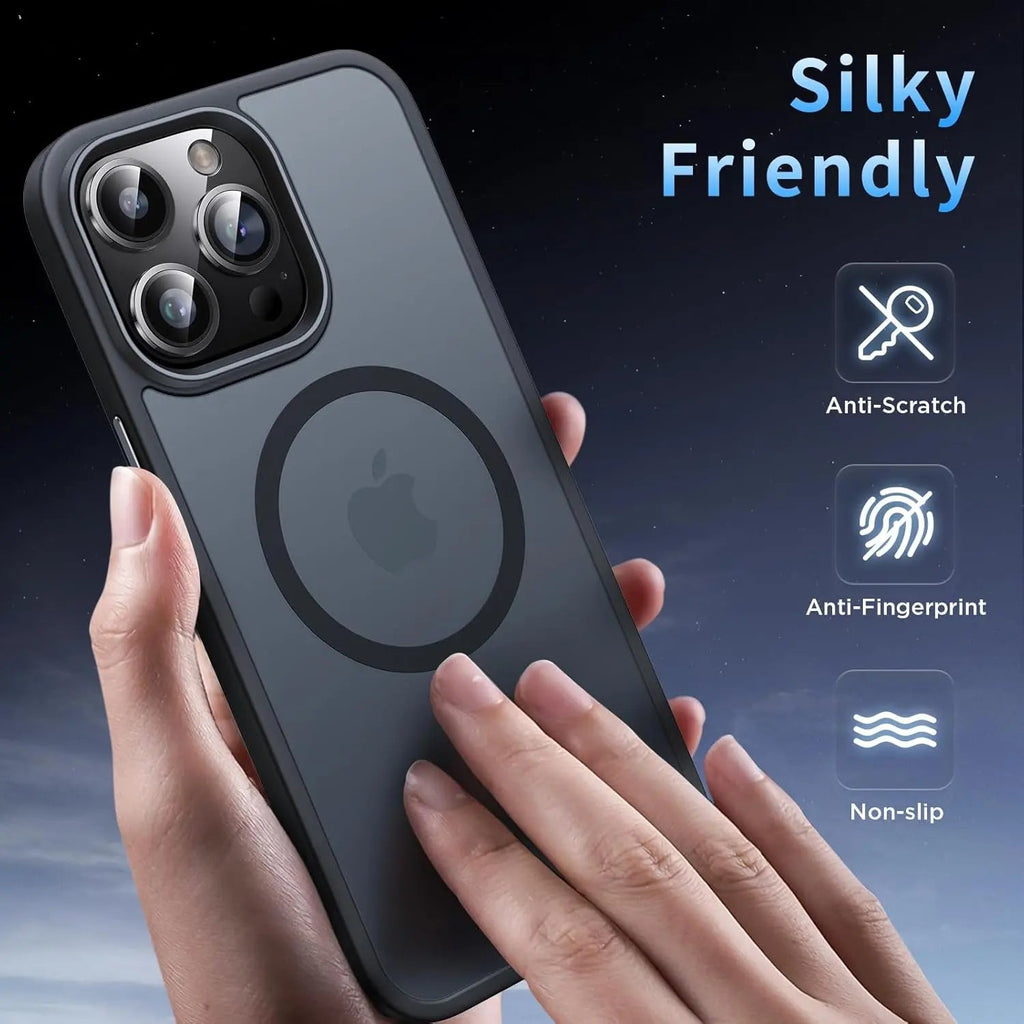 Entronix [Magnetic] Case Compatible with iPhone 14 Pro Max - Translucent Frosted Matte