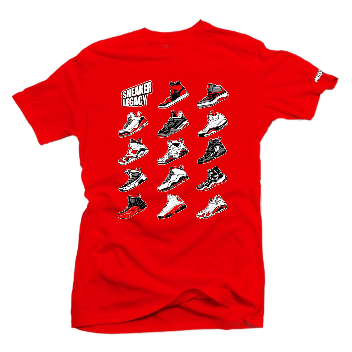 SNELOS Sneaker Matching Graphic Tee for Men Cotton Streetwear T Shirt Casual Everyday Top