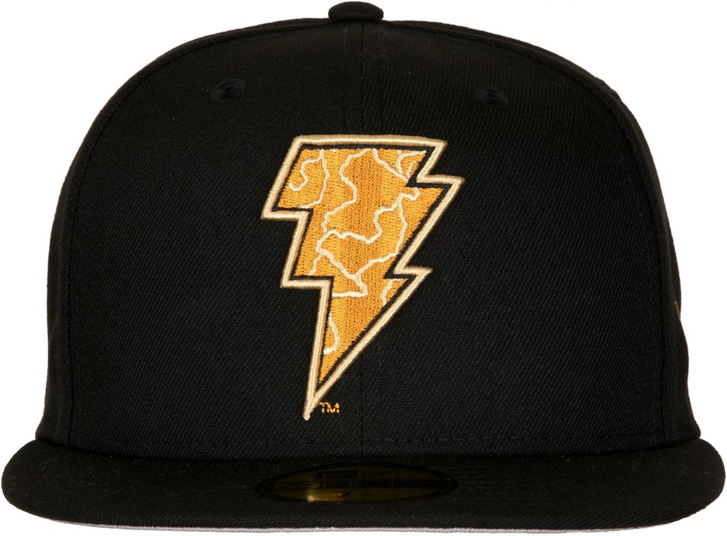 New Era Black Adam Logo 59Fifty Fitted Hat