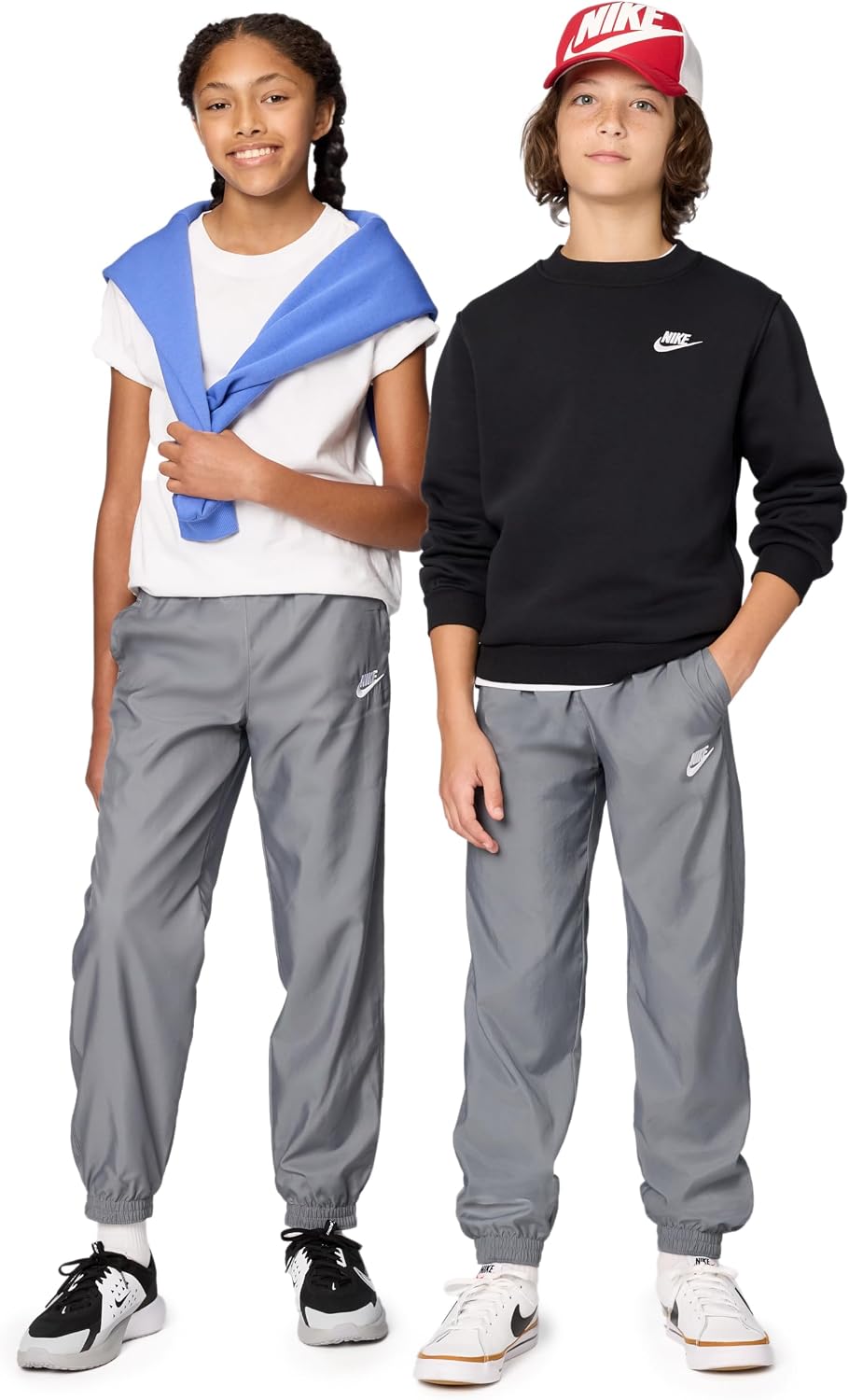 Nike Unisex Big Kids' Sportswear Club Woven Joggers - Boys and Girls Pants