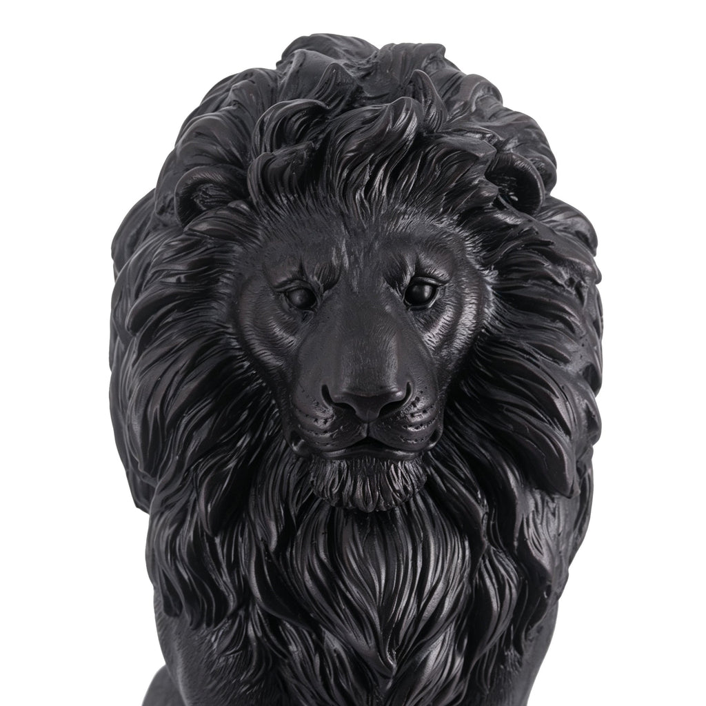 Elegant Sitting Lion Statue