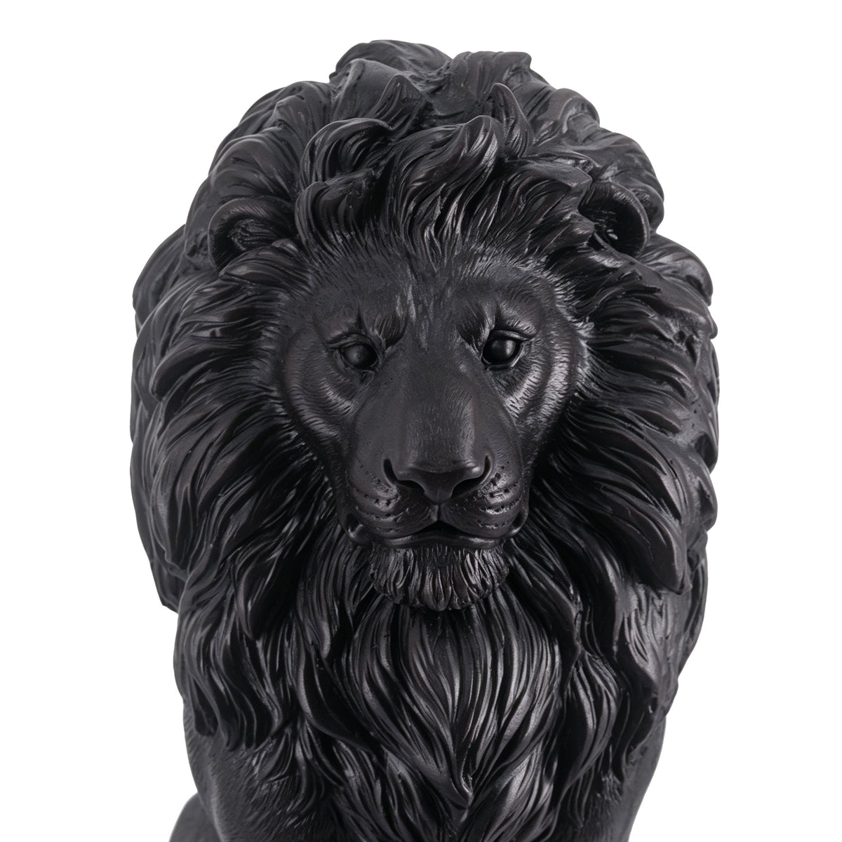 Elegant Sitting Lion Statue
