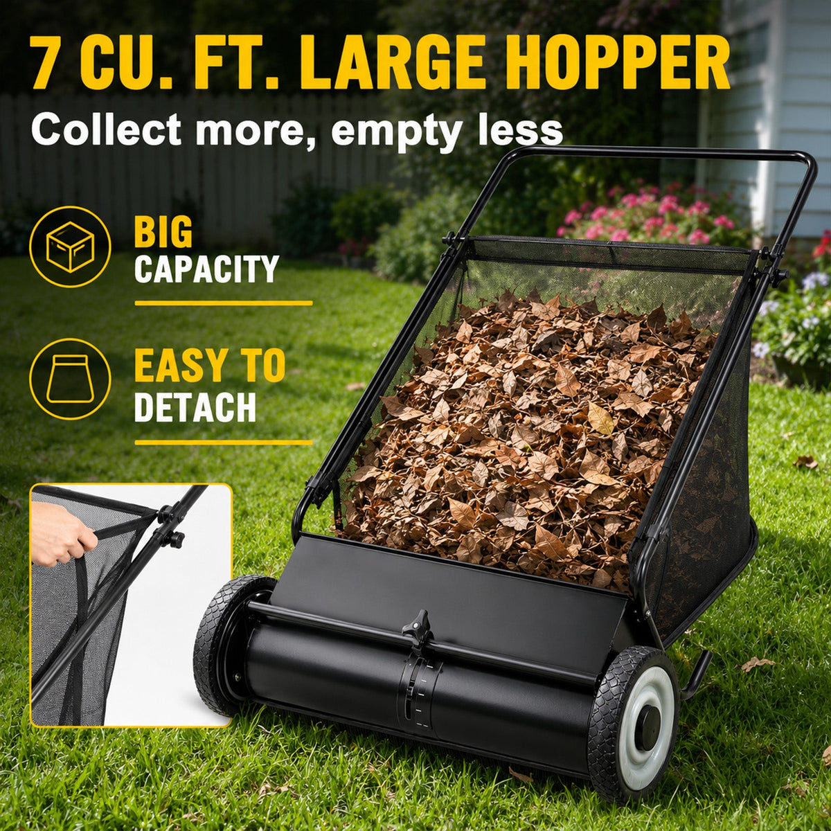 26-Inch Push Lawn Sweeper