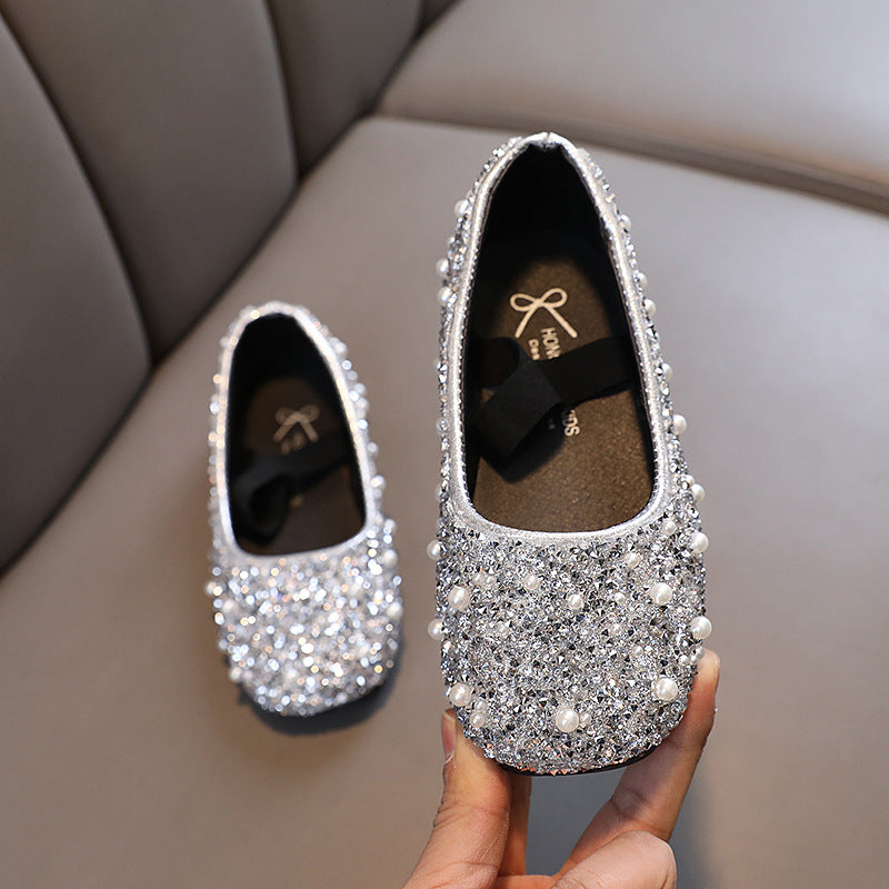 Fashionable Square-toe Bow-knot Girls Shoes