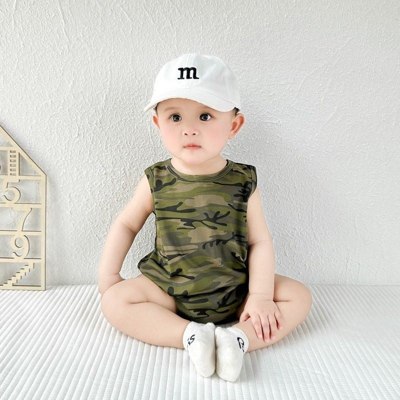 Boys' Summer Sleeveless Vest Romper