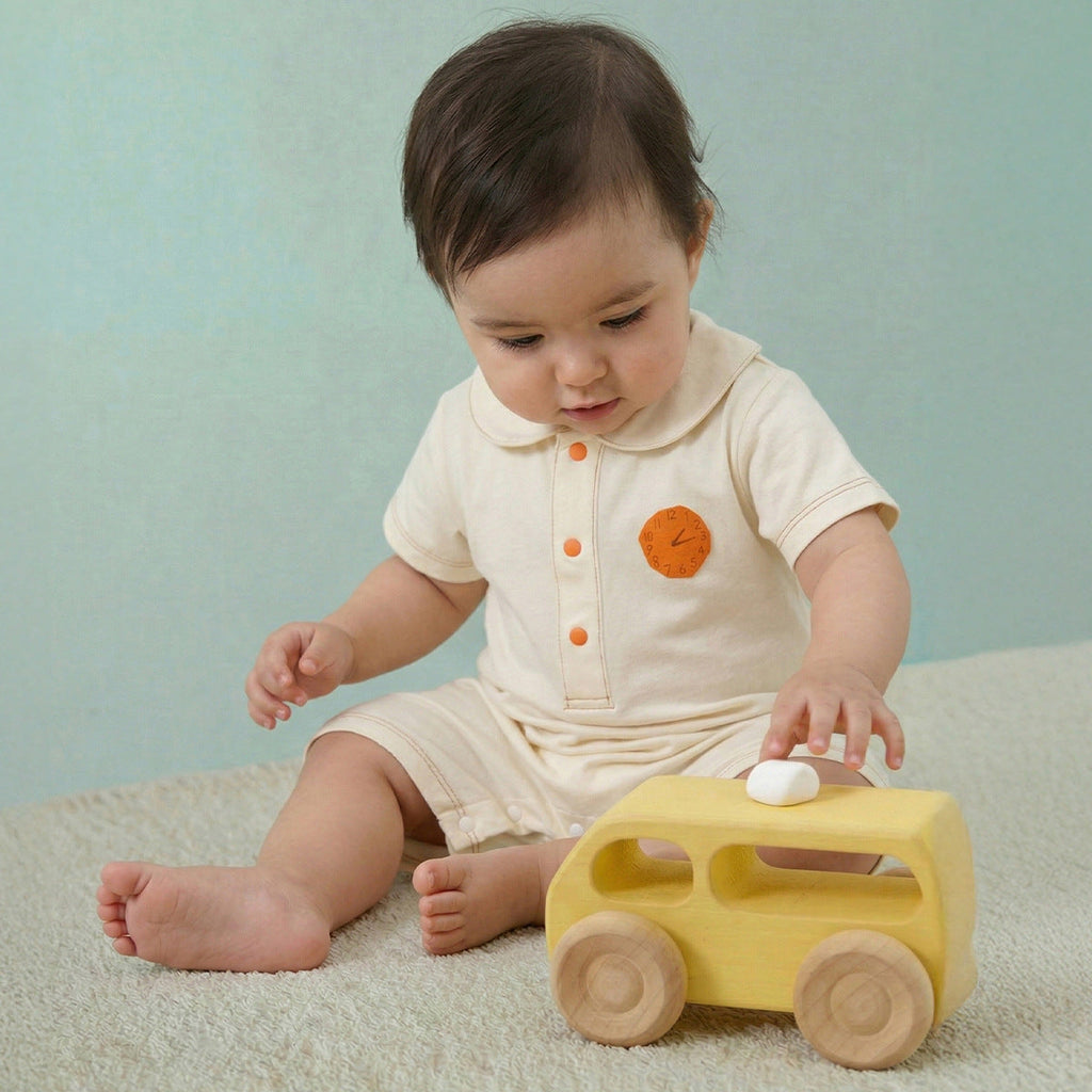 Short-sleeved One-piece Cotton A-grade Lapel