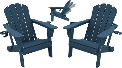 Adjustable HDPE Adirondack Chairs Set of 2
