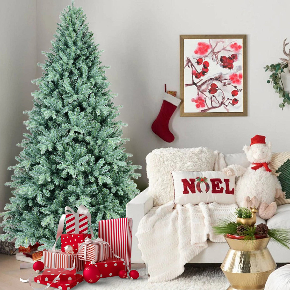 4FT Blue-Green Tint PE/PVC Christmas Tree