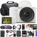 Sony Alpha ZV-E10 II Camera with 16-50mm Lens + Filter Kit (White) Bundle