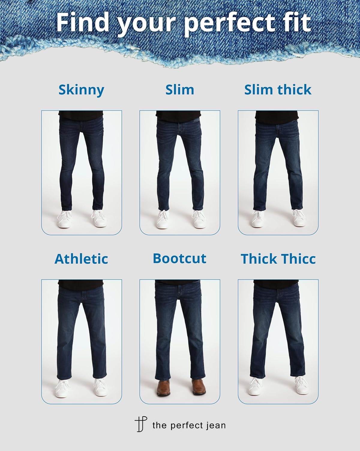 The Perfect Jean Thick Slim Fit 99% Cotton
