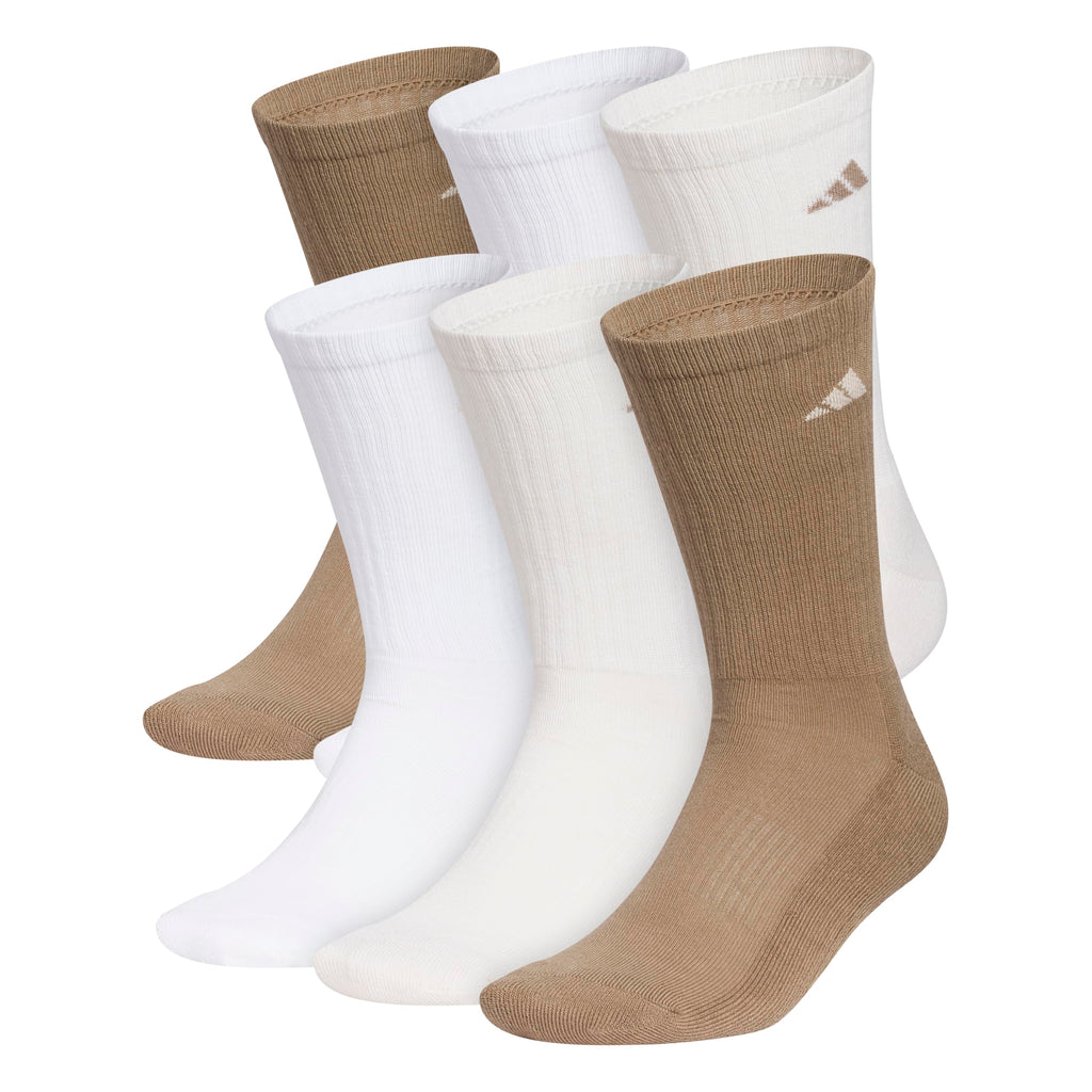 adidas Men's Athletic Cushioned Crew Socks 6 Pairs
