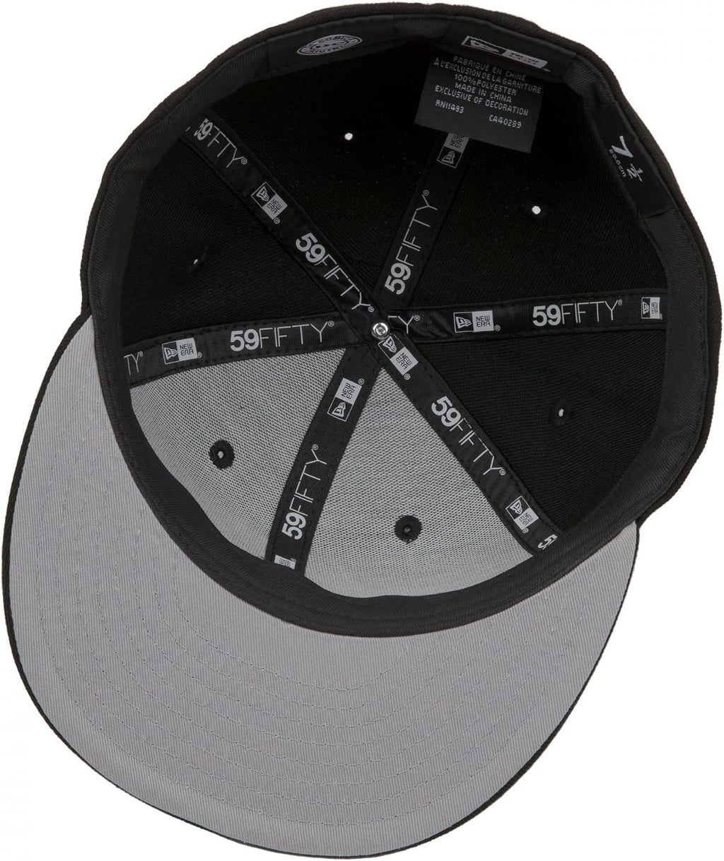 New Era Black Adam Logo 59Fifty Fitted Hat
