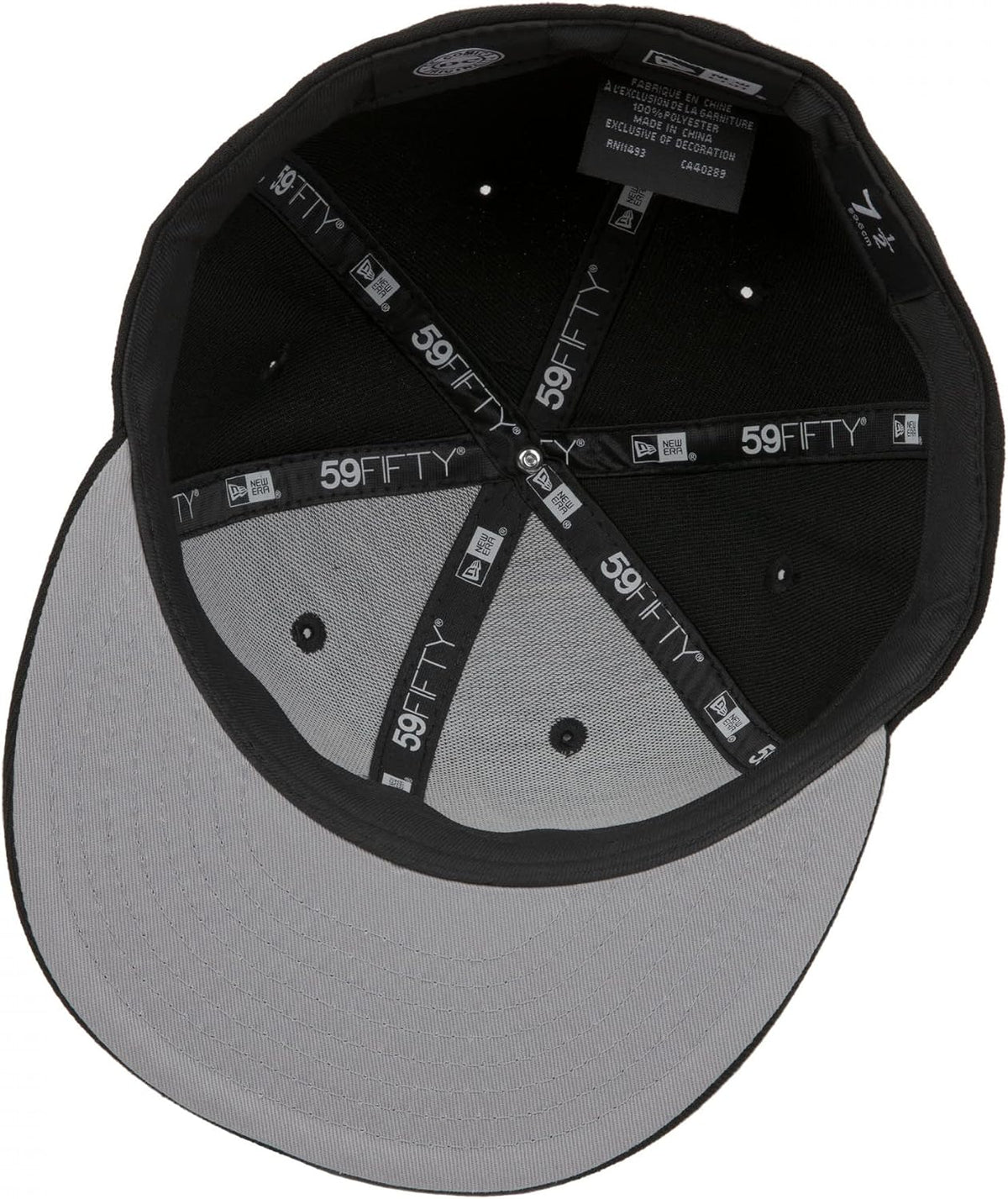 New Era Black Adam Logo 59Fifty Fitted Hat
