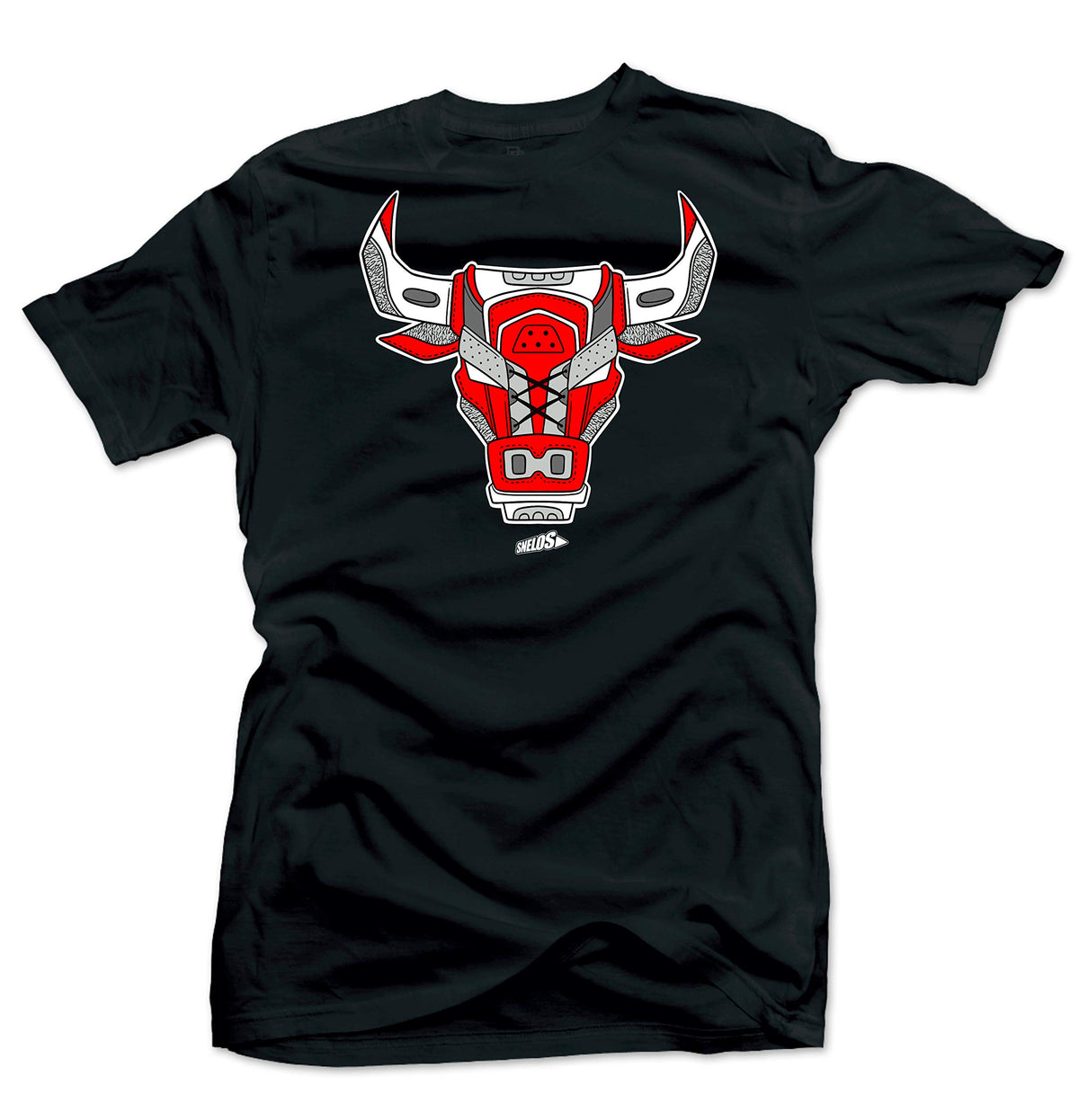 SNELOS Sneaker Outfit Graphic Tee for Men Soft Cotton Streetwear T Shirt Casual Top for Sneaker Lovers