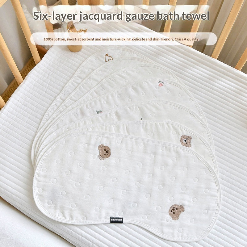 Baby Burp Cloth Shoulder Towel Gauze Pillow And Bib