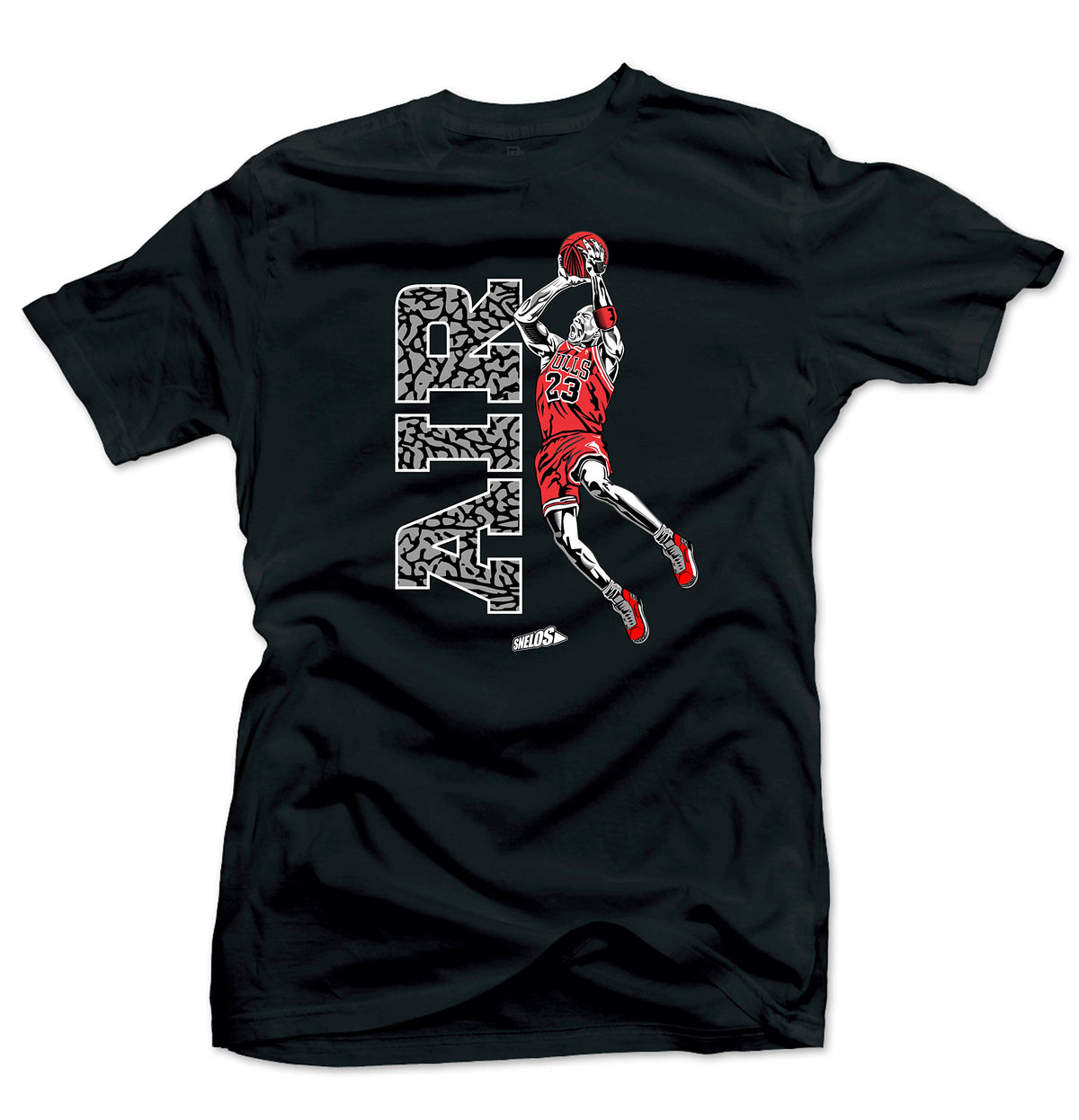 SNELOS Sneaker Outfit Graphic Tee for Men Soft Cotton Streetwear T Shirt Casual Top for Sneaker Lovers
