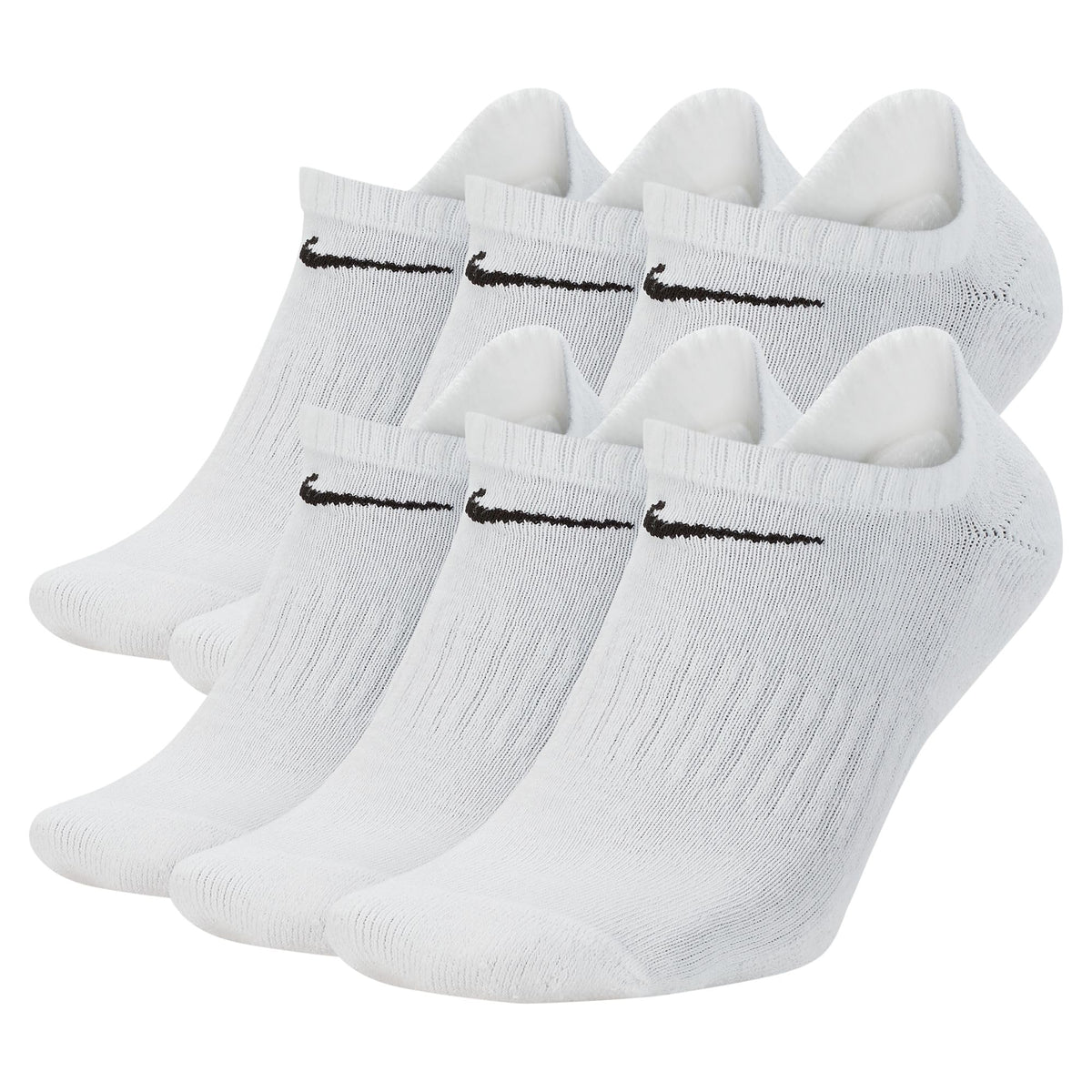 Nike Adult Everyday Cushioned Training No-Show Socks 6-Packs | Mens Womens