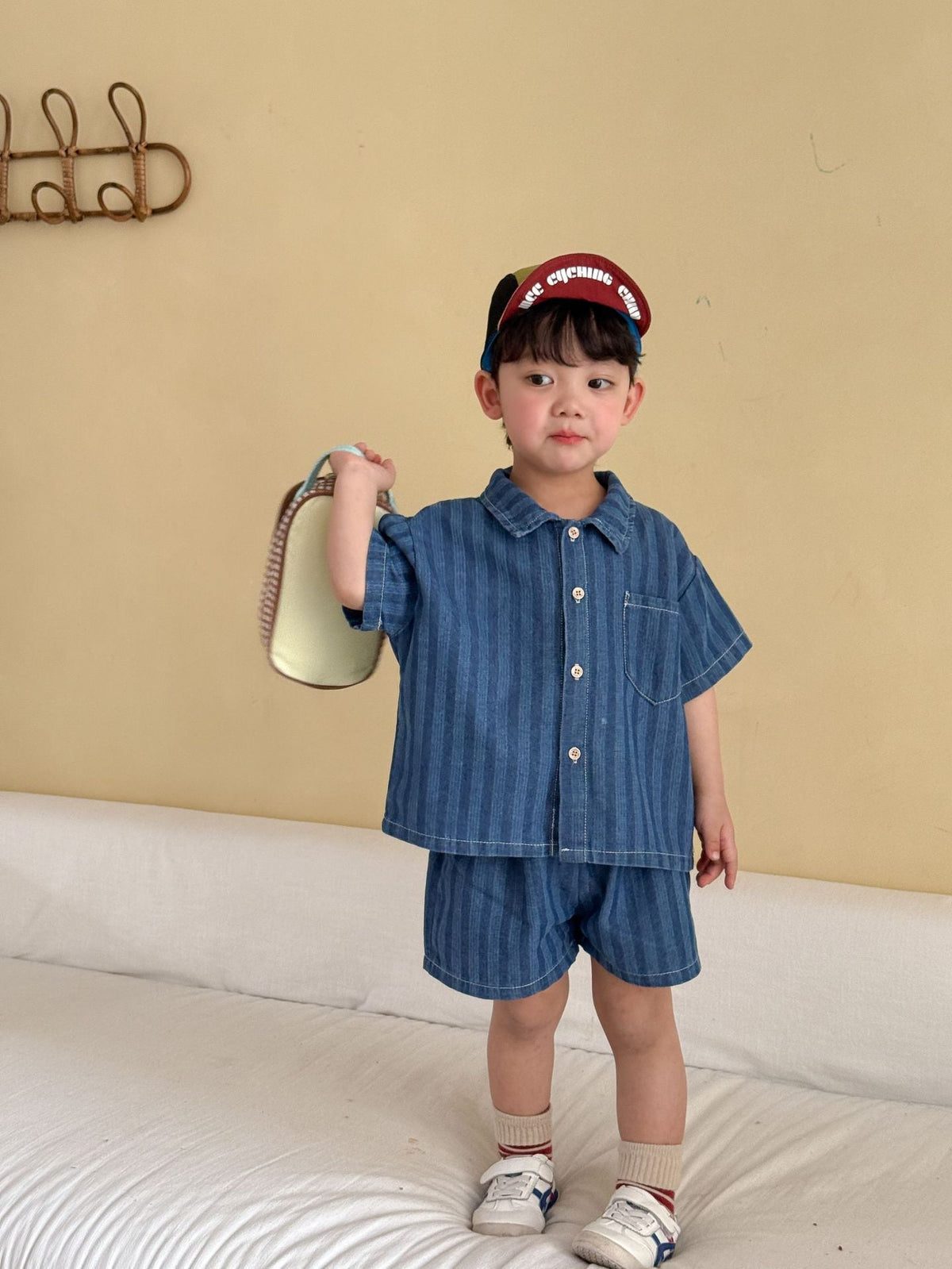 Children's Summer Denim Shirt Set