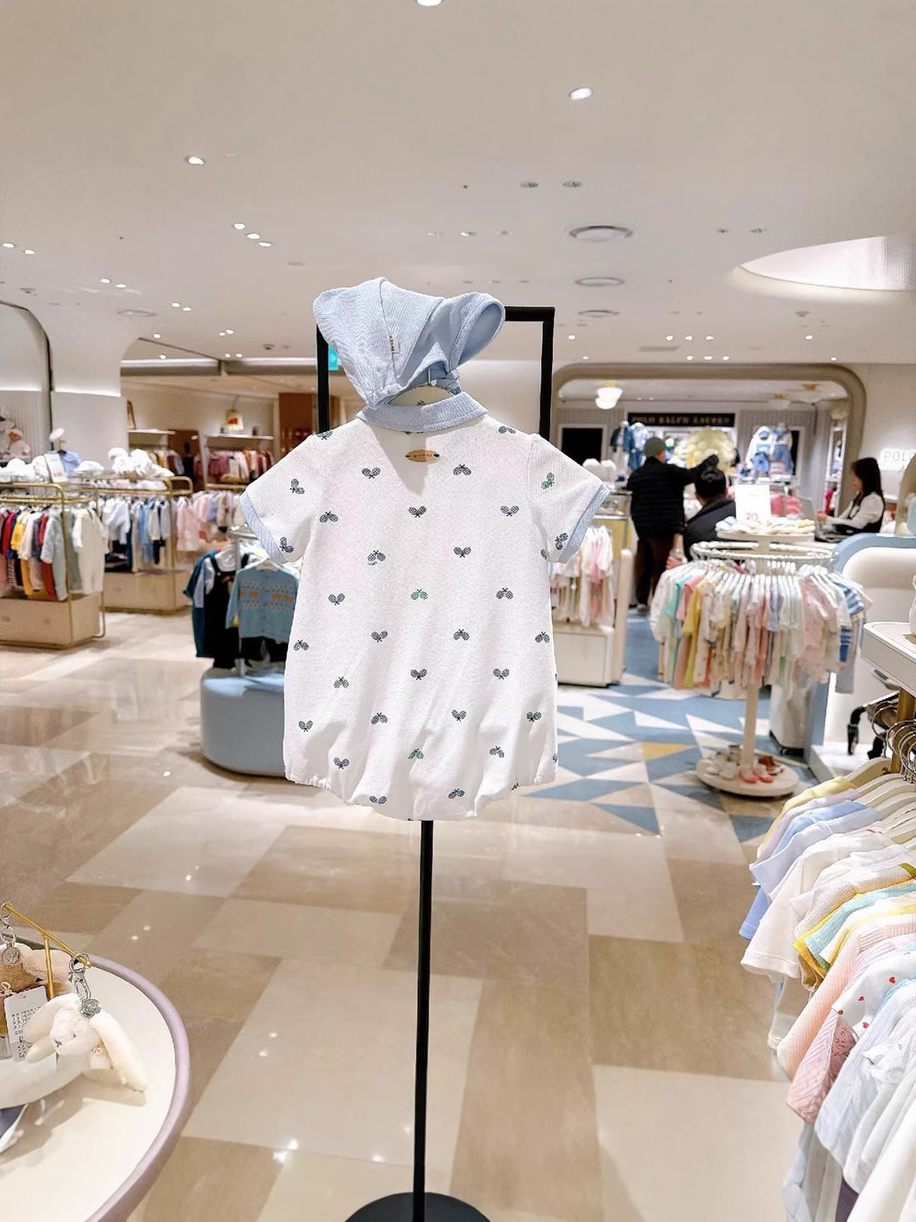 Children's Clothing Baby Romper With A Cute Turn-down Collar Hat