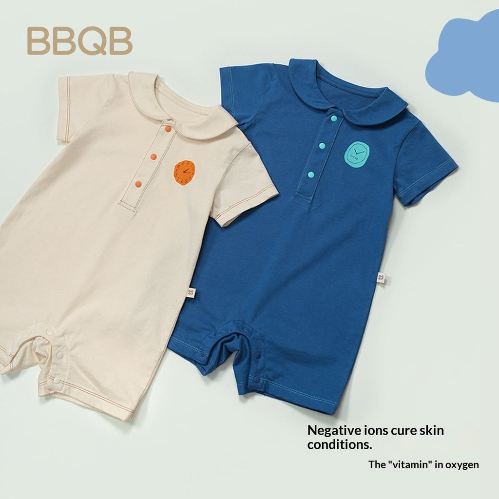 Short-sleeved One-piece Cotton A-grade Lapel
