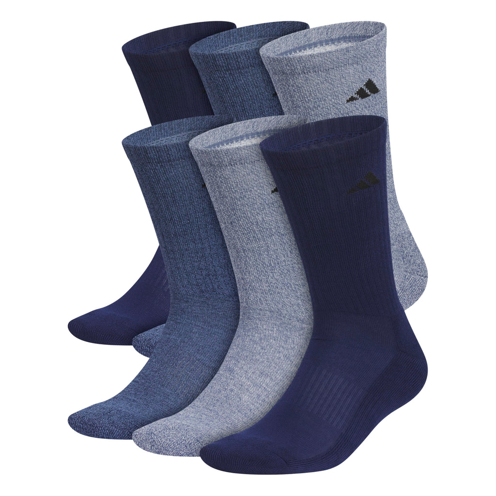 adidas Men's Athletic Cushioned Crew Socks 6 Pairs
