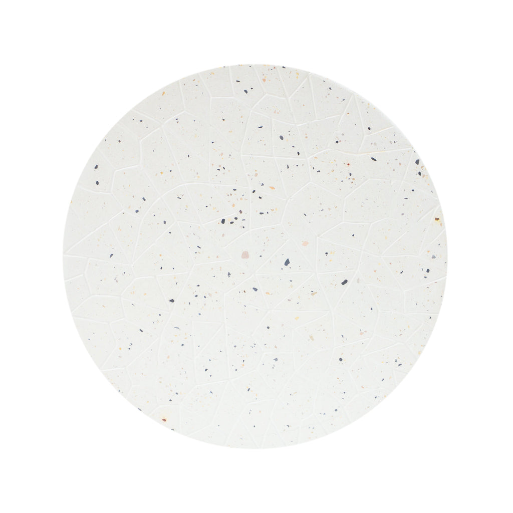 Outdoor Terrazzo Concrete Drum End Table