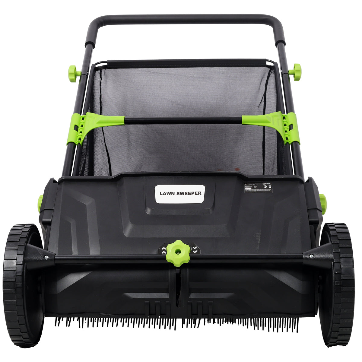 Hand Push Lawn Sweeper - 21 Inch Leaf & Grass Collector