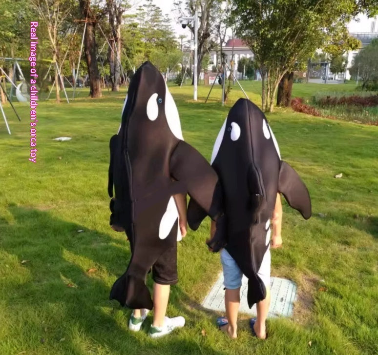 Killer Whale Marine Life COS Costume Childrens Parent-Child Outfit