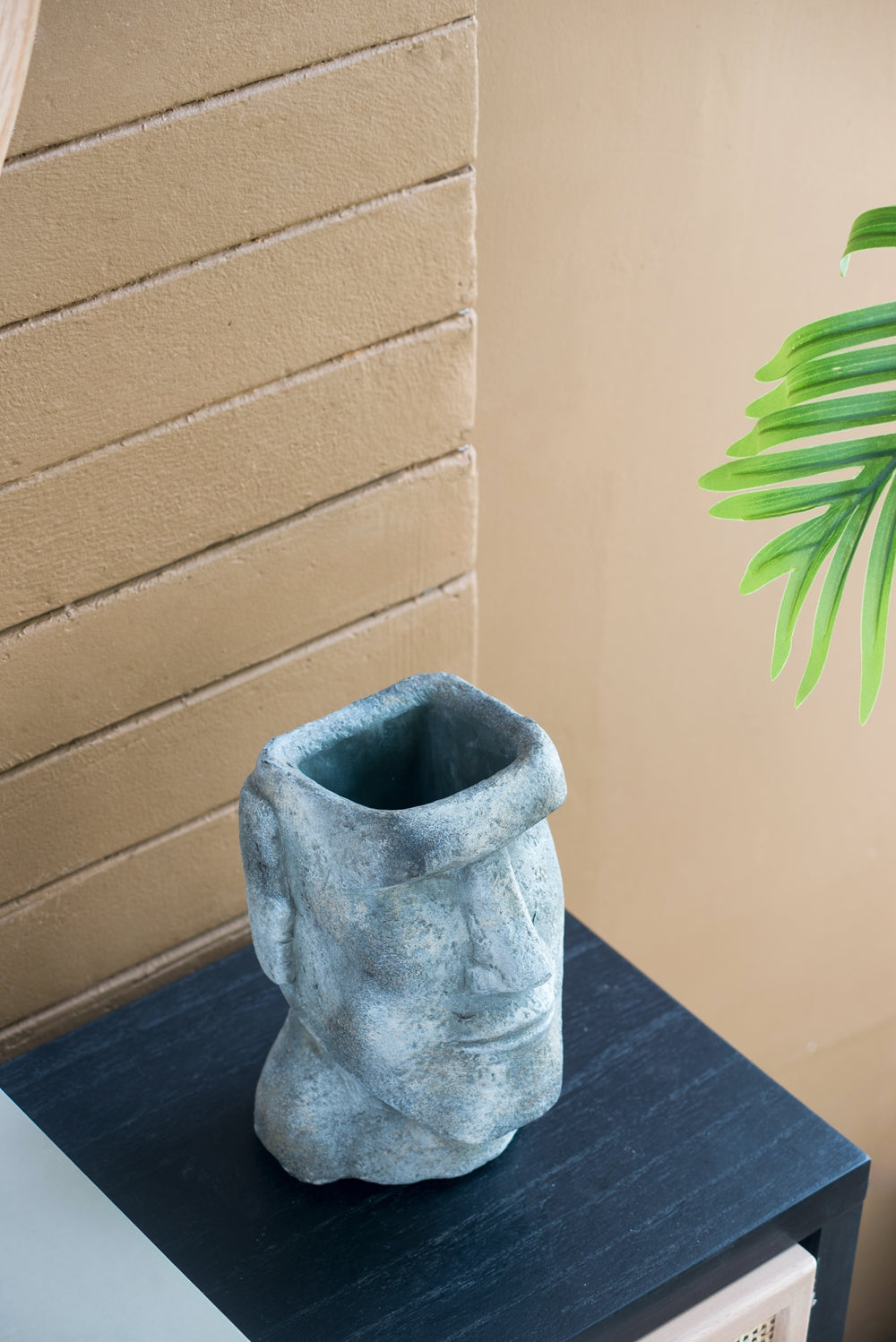 Easter Island Cement Planter