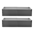 2 Pack Galvanized Raised Garden Beds